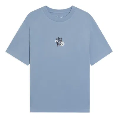 Li-ning Floral Logo T-shirt 'blue'