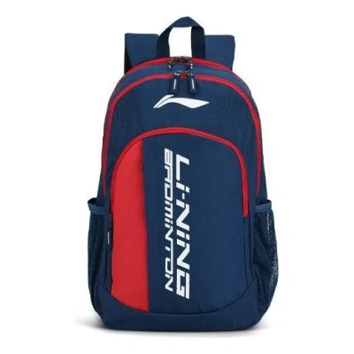 Li-ning Graphic Badminton Backpack 'blue Red' In Multi