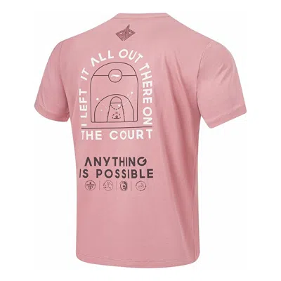 Li-ning Graphic Basketball T-shirt 'pink'