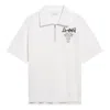 Li-ning Graphic Half Zip Polo Shirt 'white'