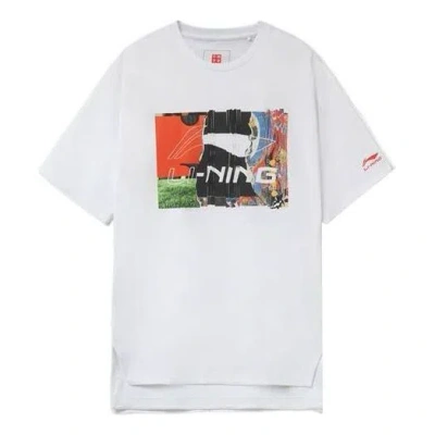 Li-ning Graphic Loose Fit T-shirt 'white'