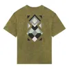 Li-ning Graphic Pocket Loose Fit T-shirt 'olive Green' In Brown
