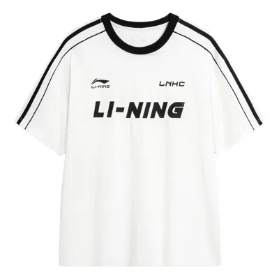 Li-ning Graphic Soccer T-shirt 'white Black'