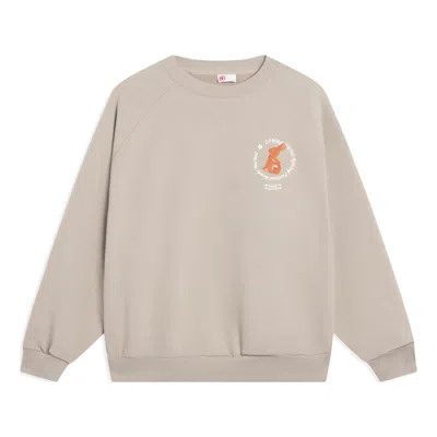 Li-ning Graphic Sweatshirt 'khaki' In Neutral