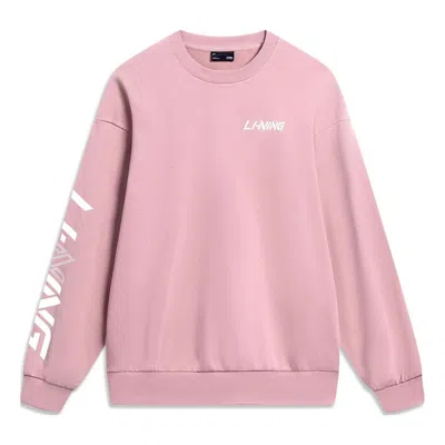 Li-ning Graphic Sweatshirt 'pink'