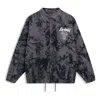 Li-ning Graphic Tie-dye Coach Jacket 'grey Black' In Gray