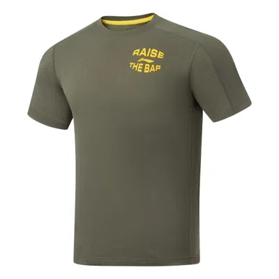Li-ning Graphic Training T-shirt 'military Green' In Brown