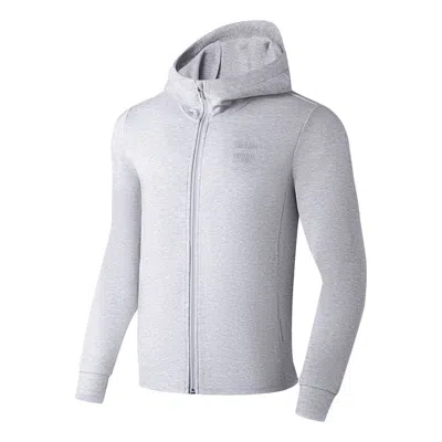 Li-ning Gym Training Hooded Jacket 'grey White' In Gray