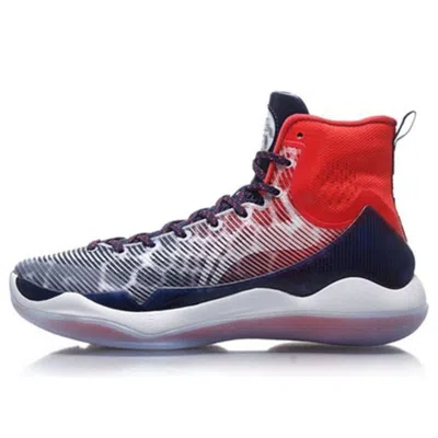 Li-ning Hi-top Red/black/white In Blue
