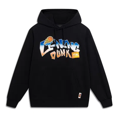 Li-ning Hoops Cartoon Graphic Hoodie 'black'