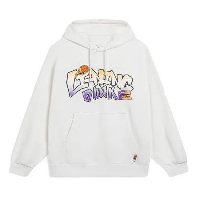 Li-ning Hoops Cartoon Graphic Hoodie 'white'