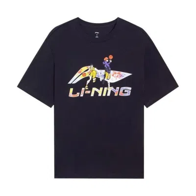 Li-ning Hoops Cartoon Graphic T-shirt 'black'