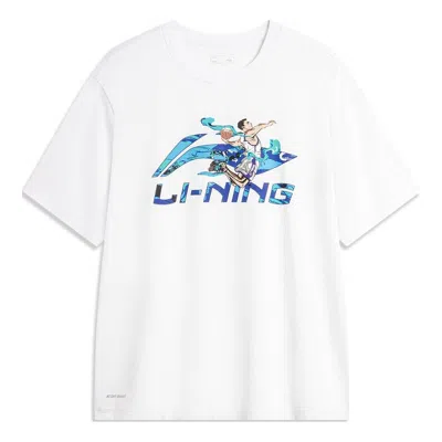 Li-ning Hoops Comics Graphic T-shirt 'white'