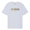 Li-ning Hoops Graphic T-shirt 'white' In Blue