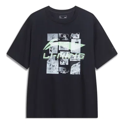 Li-ning Hoops Photo Graphic T-shirt 'black'