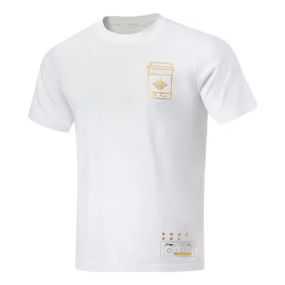 Li-ning Jimmy Butler Pro Basketball Short Sleeve T-shirt 'white' In Neutral