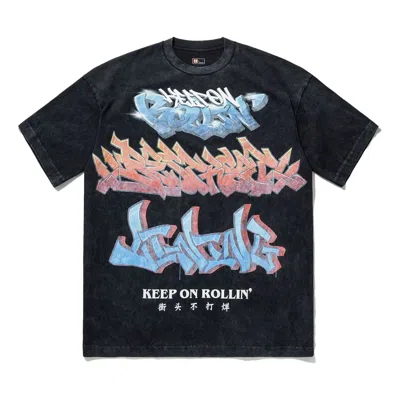 Li-ning Keep On Rollin Graphic T-shirt 'washed Black'