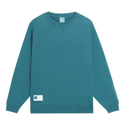 Li-ning Label Logo Sweatshirt 'teal' In Blue