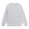 Li-ning Lifestyle Classic Cotton Long Sleeve Top 'grey' In Gray