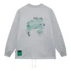 Li-ning Lifestyle Vintage Graphic Printed Pullover 'grey' In Gray