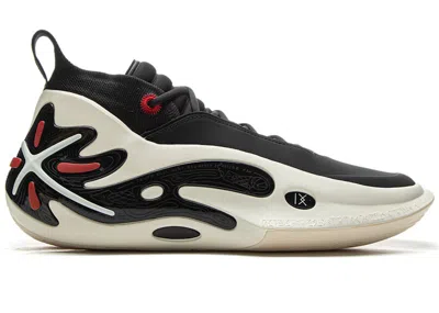 Pre-owned Li-ning Lining Way Of Wade 11 Announcement Sneakers In Black/white/red