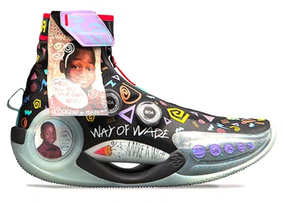 Pre-owned Li-ning Lining Way Of Wade 9 Infinity Moment Sneakers In Black/purple/red