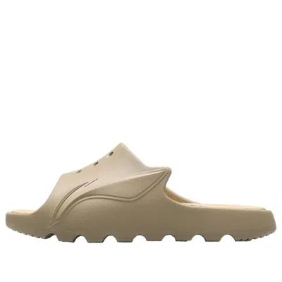 Li-ning Lnbb Slides 'tan' In Brown