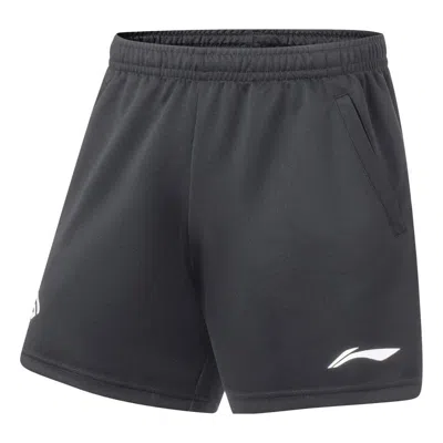 Li-ning Logo Badminton Training Shorts 'black'