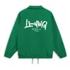 Li-ning Logo Coach Jacket 'green White'