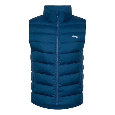 Li-ning Logo Down Vest 'blue'