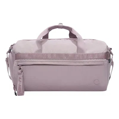 Li-ning Logo Duffle Bag 'mauve' In Purple