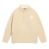 Li-ning Logo Half Zip Fleece Jacket 'light Brown' In Neutral