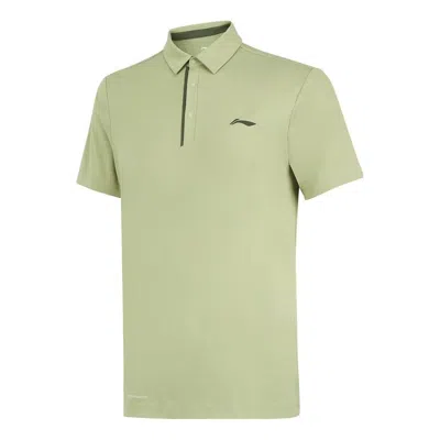 Li-ning Logo Lifestyle Polo Shirt 'moss Green'