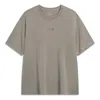 Li-ning Logo Loose Fit T-shirt 'taupe' In Brown