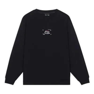 Li-ning Logo Print Classic Pullover 'black'