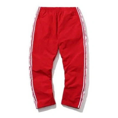 Li-ning Logo Track Pants Paris Fashion Week 'red White'