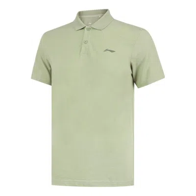 Li-ning Logo Training Polo Shirt 'light Green'