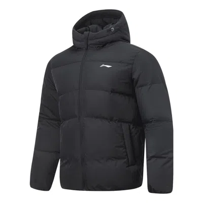 Li-ning Logo Waterproof Down Jacket 'black'