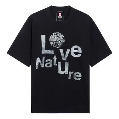Li-ning Love Nature Graphic Loose Fit T-shirt 'black'