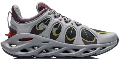 Pre-owned Li-ning Men's Lining Arc Ace Sneakers In Grey/yellow/red