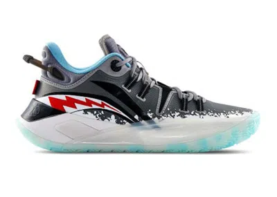 Pre-owned Li-ning Men's Lining Cj Mccollum Cj2 Great White Shark Sneakers In Shark Grey/black/blue In Multi