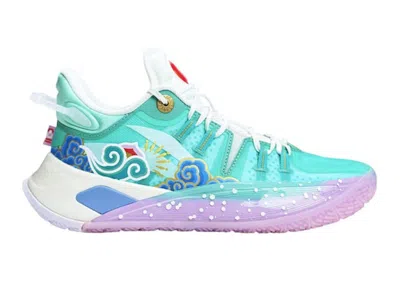 Pre-owned Li-ning Men's Lining Cj Mccollum Cj2 The Year Of Rabbit Sneakers In White/green/purple In Multi