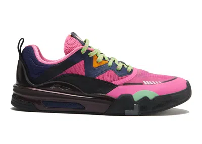 Pre-owned Li-ning Men's Lining Ellington Sneakers In Tropicana/black/orange In Multi