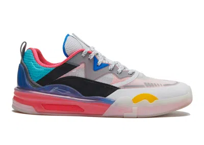 Pre-owned Li-ning Men's Lining Ellington Sneakers In White/black/astro Pop In Multi