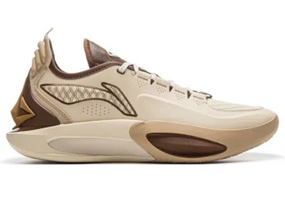 Pre-owned Li-ning Men's Lining Jimmy Bulter Jb3 Coffee Sneakers In Beige/brown