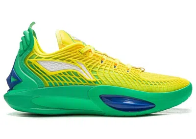 Pre-owned Li-ning Men's Lining Jimmy Bulter Jb3 Samba Dancer Sneakers In Yellow/green/blue In Multi