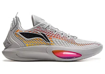 Pre-owned Li-ning Men's Lining Jimmy Bulter Jb3 West Coast Sneakers In Grey/pink/yellow