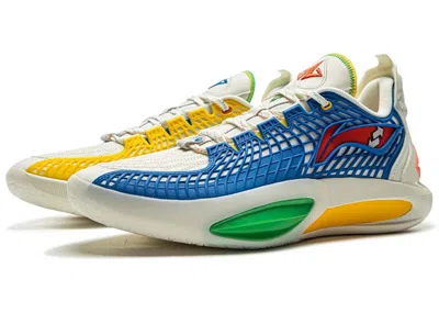 Pre-owned Li-ning Men's Lining Jimmy Butler 3 Card Player Sneakers In White/blue/red In Multi