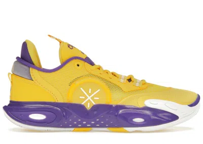 Pre-owned Li-ning Men's Lining Li Ning Wade All City 12 City Of Angels Sneakers In Yellow/purple In Multi