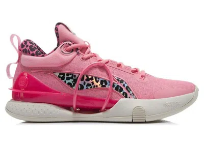 Pre-owned Li-ning Men's Lining Strike 8 Geranium Powder Sneakers In Pink/off